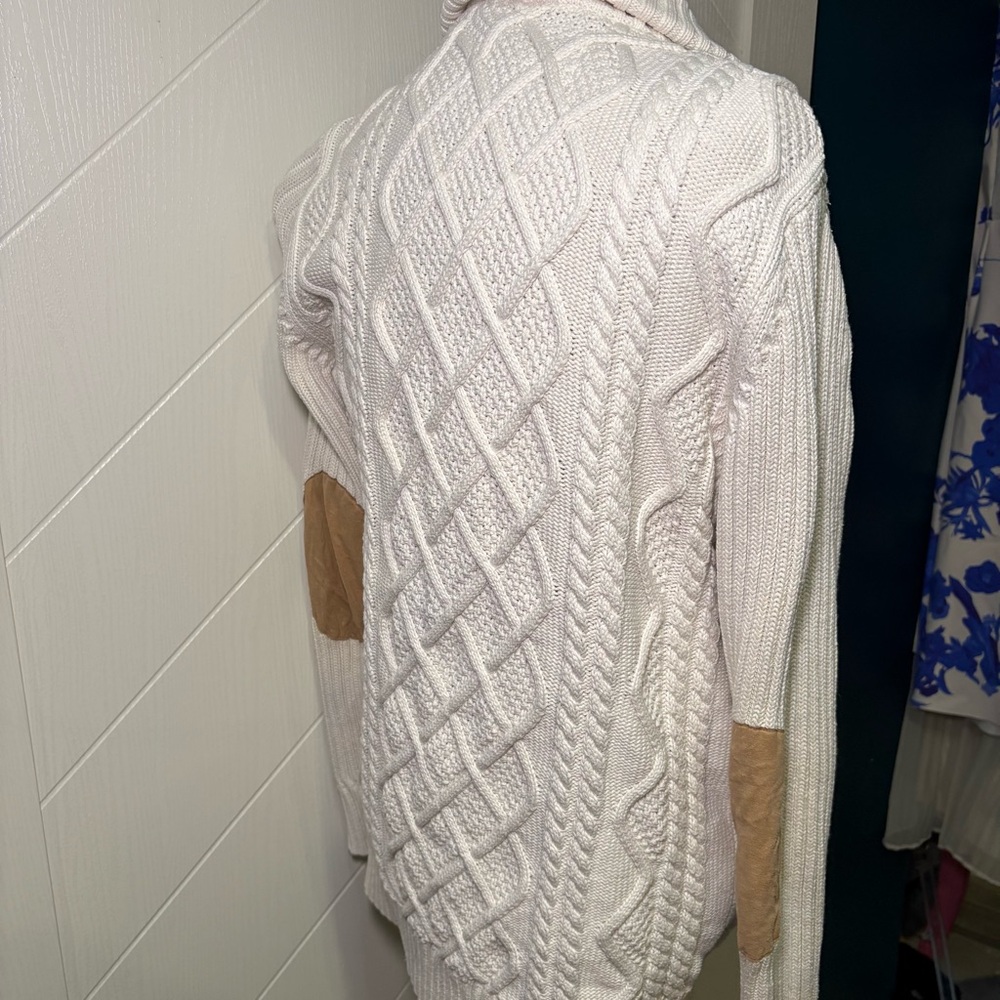 Swedish Cotton Cable‎ Knit Cardigan | heritage alpine sweater-Medium/ grandpa - Picture 13 of 16